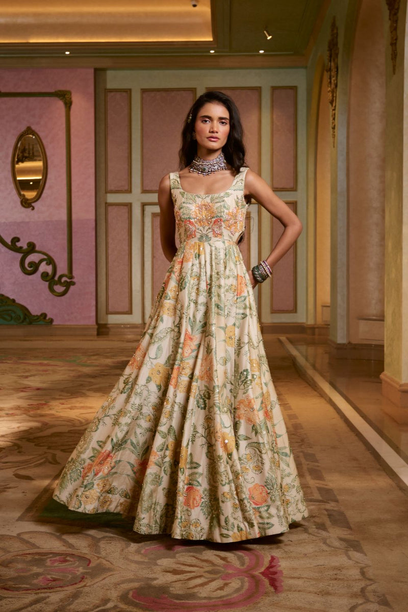 PH-2757 LULU ANARKALI SET by Paulmi & Harsh for women Worldwide
