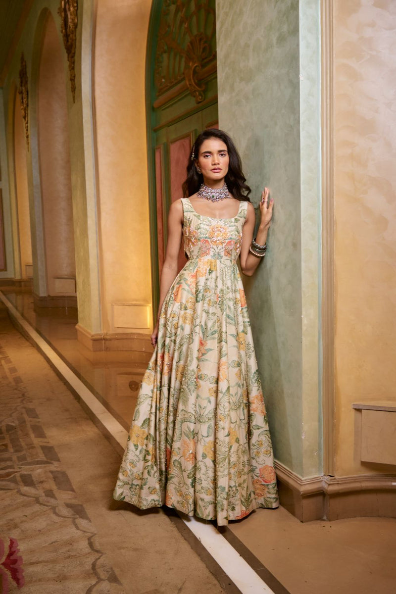PH-2757 LULU ANARKALI SET by Paulmi & Harsh for women Worldwide