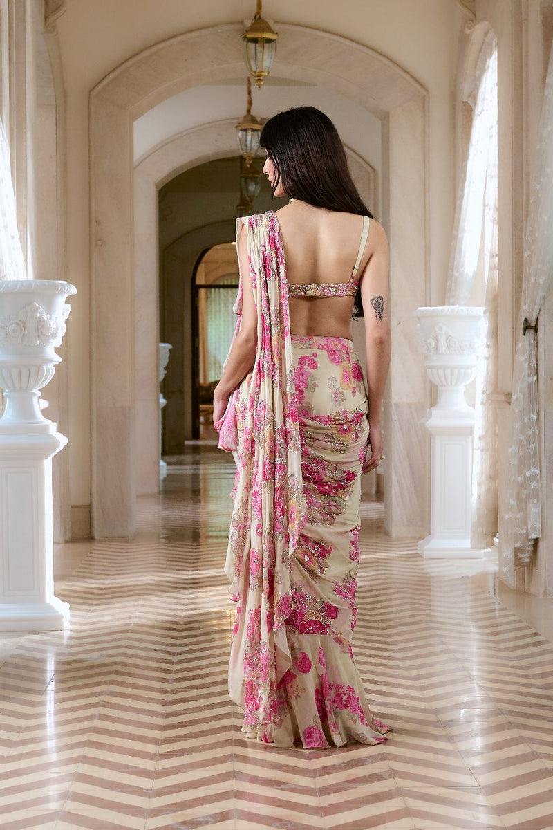 PH-2760 ELETTRA SAREE SET by Paulmi & Harsh for women Worldwide