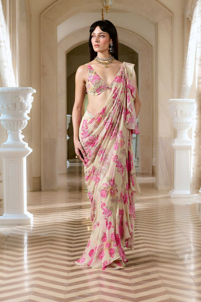 PH-2760 ELETTRA SAREE SET by Paulmi & Harsh for women Worldwide