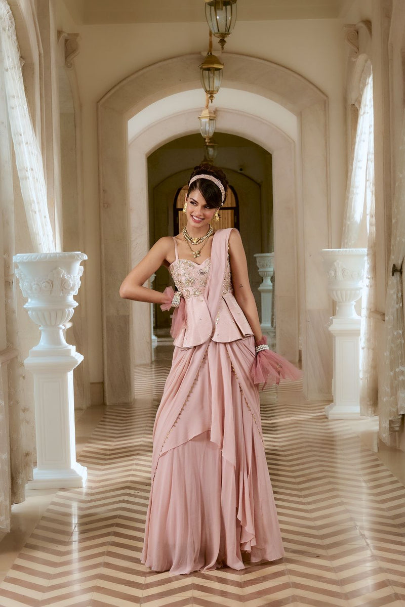 PH-2767 PAOLA SAREE SET by Paulmi & Harsh for women Worldwide