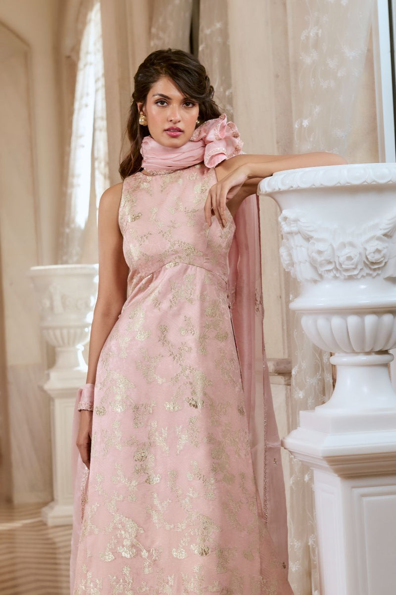 PH-2768 CHIARA KURTA SET – PINK by Paulmi & Harsh for women Worldwide