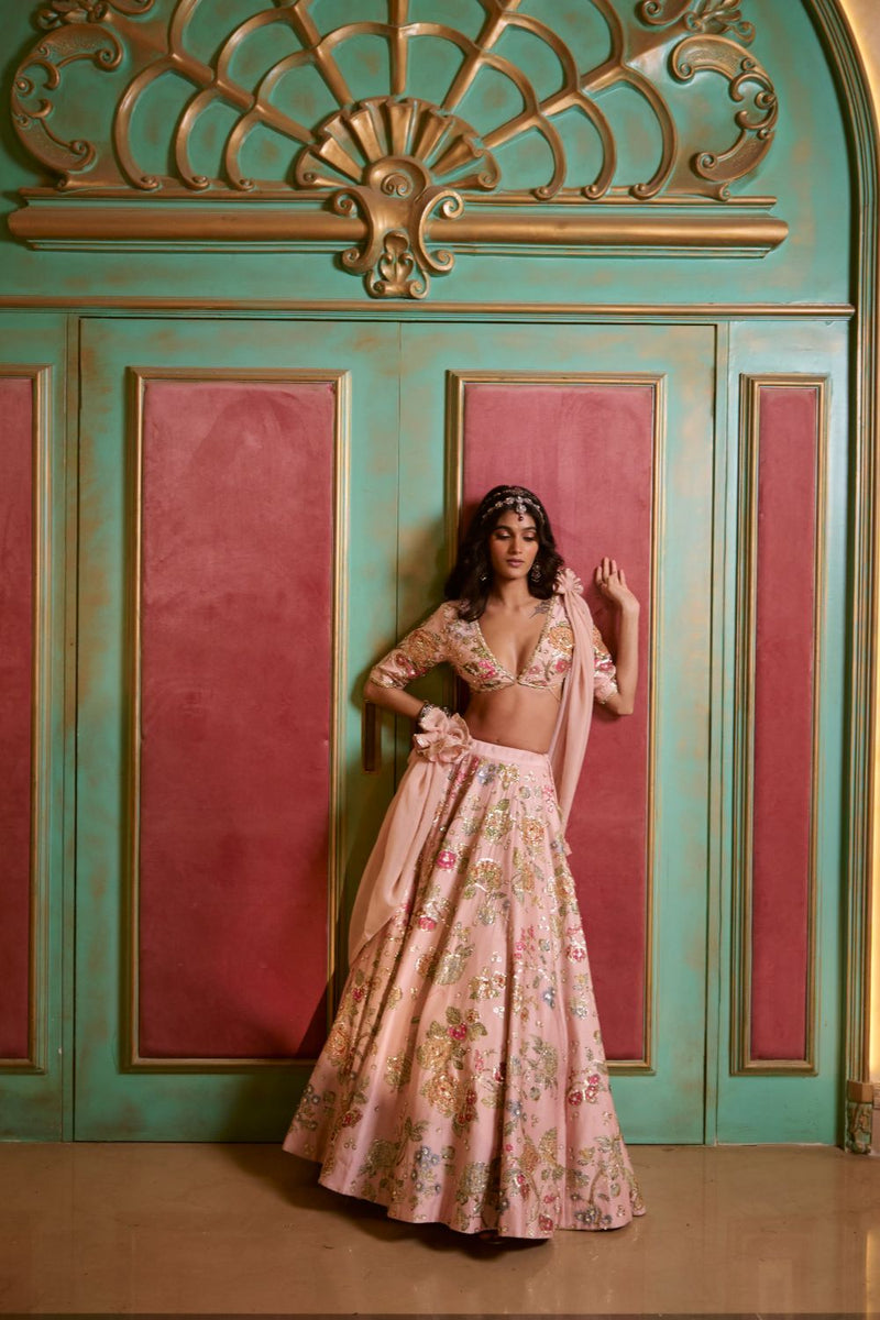 PH-2772 LORENZA LEHENGA SET by Paulmi & Harsh for women Worldwide