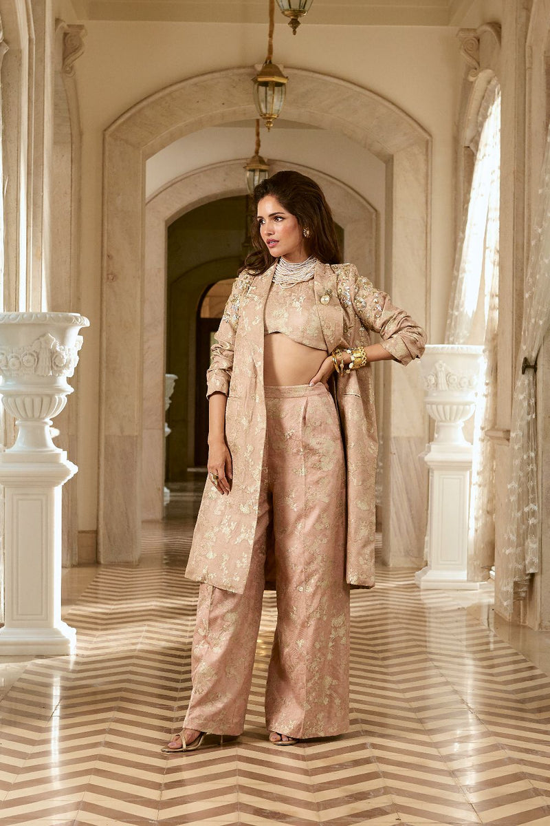 PH-2774 MINORI BLAZER SET by Paulmi & Harsh for women Worldwide