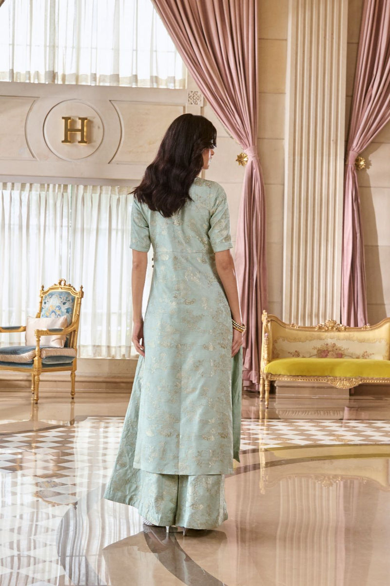 PH-2779 CHIARA KURTA SET – BLUE by Paulmi & Harsh for women Worldwide
