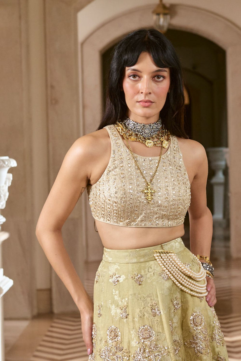 PH-2782 SONAM SKIRT SET by Paulmi & Harsh for women Worldwide