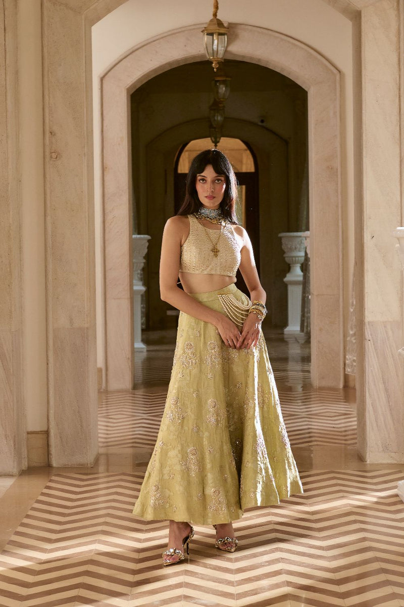 PH-2782 SONAM SKIRT SET by Paulmi & Harsh for women Worldwide
