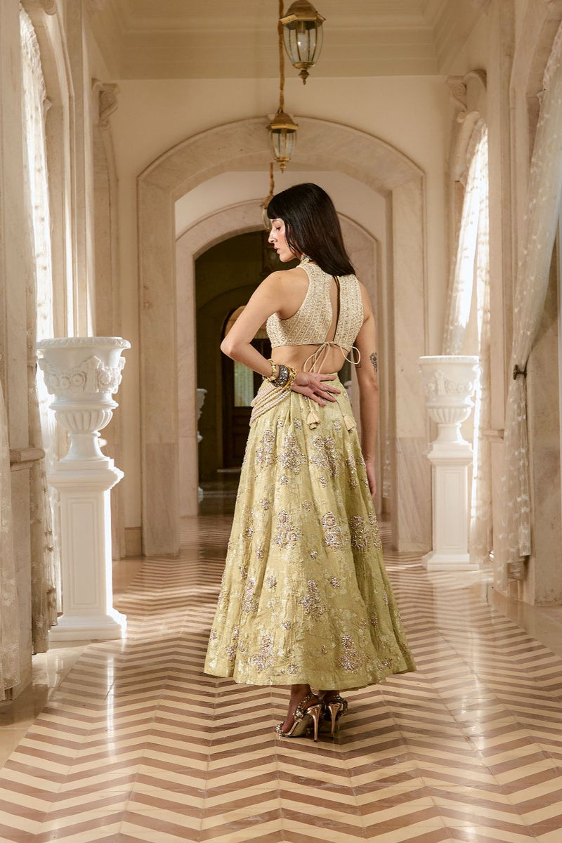 PH-2782 SONAM SKIRT SET by Paulmi & Harsh for women Worldwide