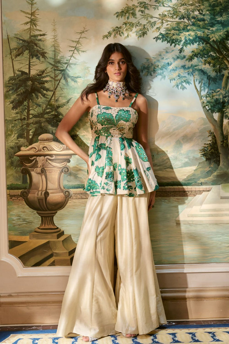 PH-2786 FARAH PEPLUM SET by Paulmi & Harsh for women Worldwide