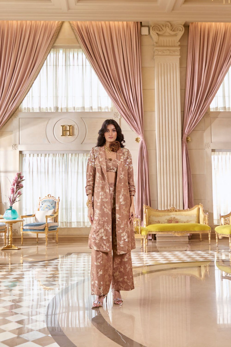 PH-2789 HEMSLEY BLAZER SET by Paulmi & Harsh for women Worldwide