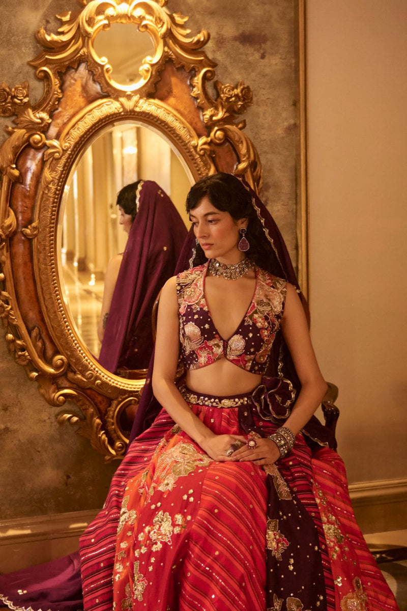 PH-2791 BELLAMY LEHENGA SET by Paulmi & Harsh for women Worldwide