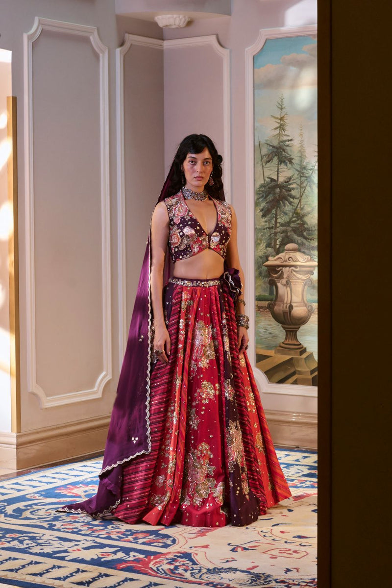 PH-2791 BELLAMY LEHENGA SET by Paulmi & Harsh for women Worldwide