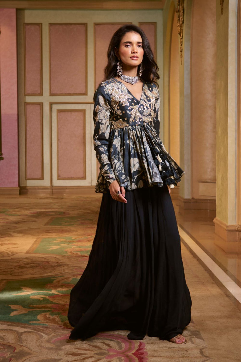 PH-2796 PRIMROSE PEPLUM SET by Paulmi & Harsh for women Worldwide