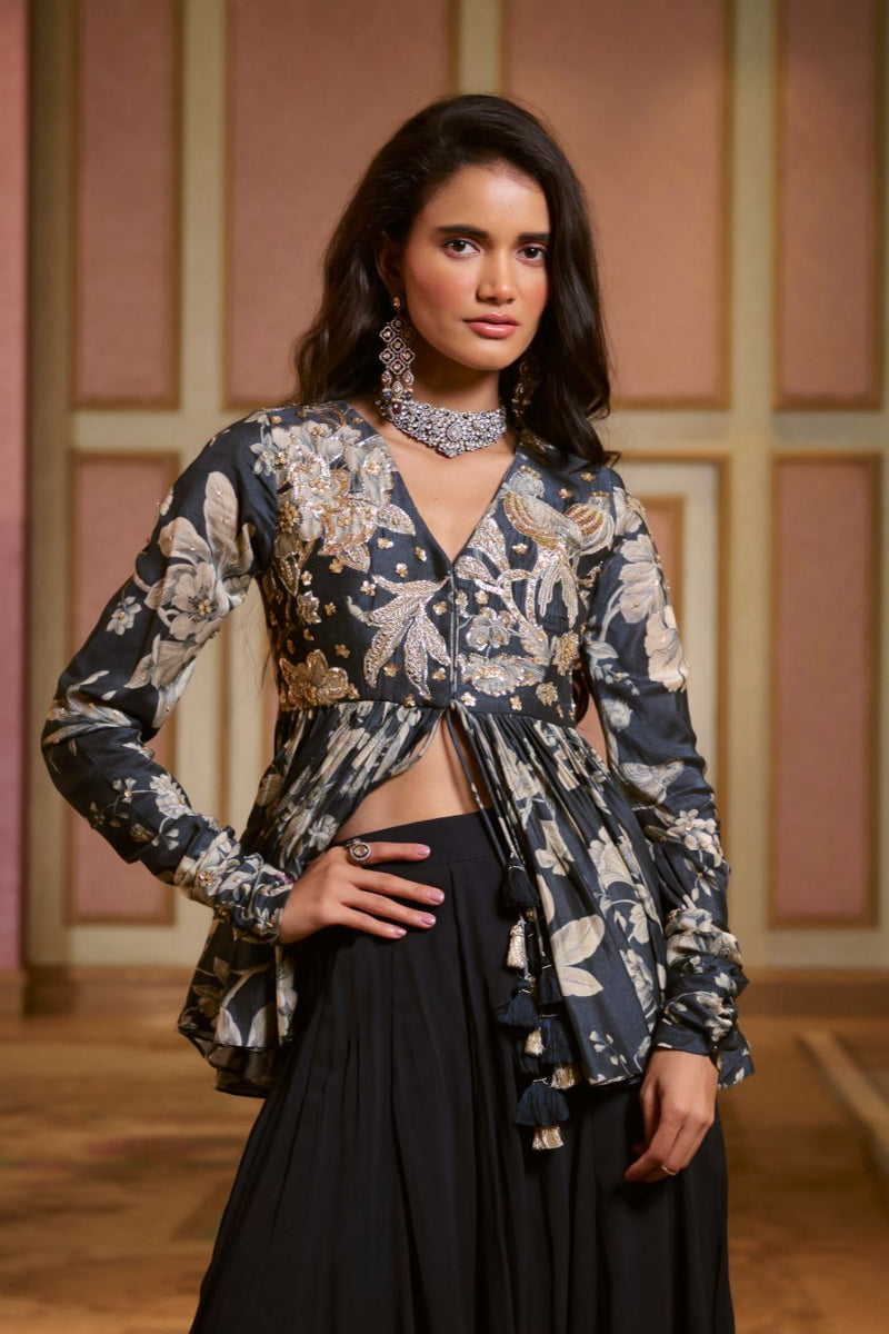 PH-2796 PRIMROSE PEPLUM SET by Paulmi & Harsh for women Worldwide