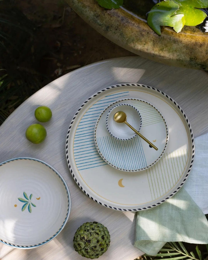 Mirissa Platter and Server Gift Set linen by Gado Living for Worldwide