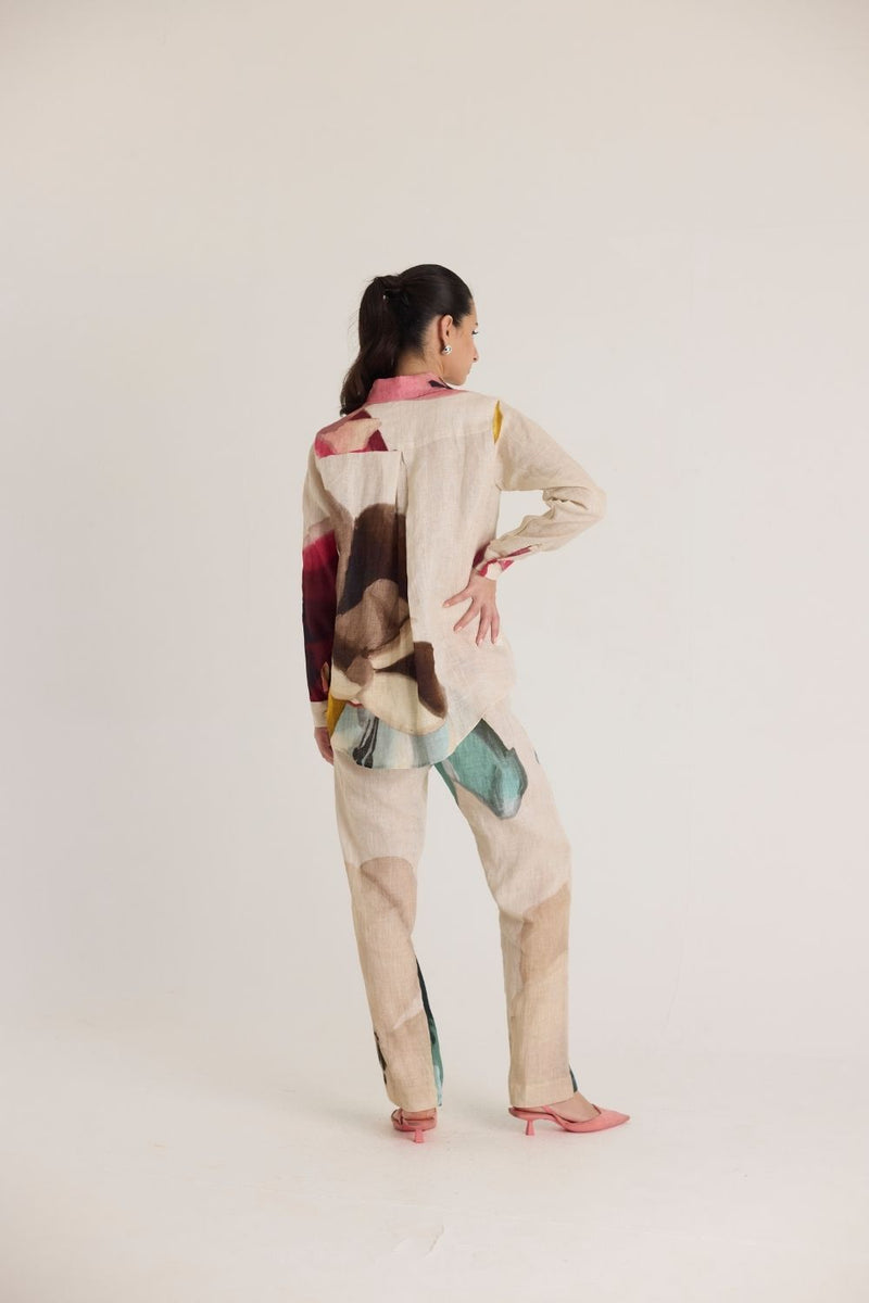 LILA CO-ORD SET by Yam in white color for women Worldwide