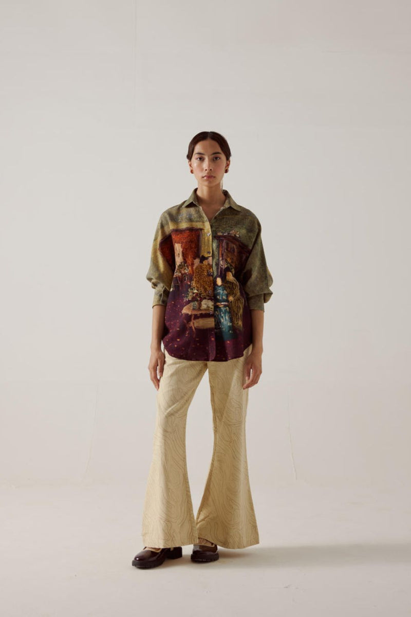 Kiera Shirt-High Tea cotton by CORD in multi for women Worldwide