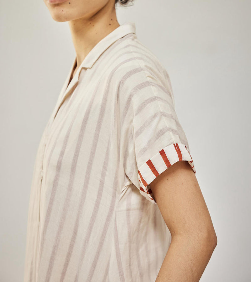 The echo co-ord set Co-ord Set by Khara Kapas in white for women Worldwide