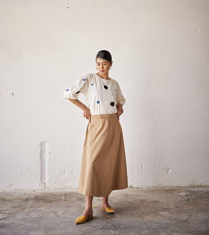 Feeling Beachy Skirt twill Skirts by Khara Kapas for women Worldwide