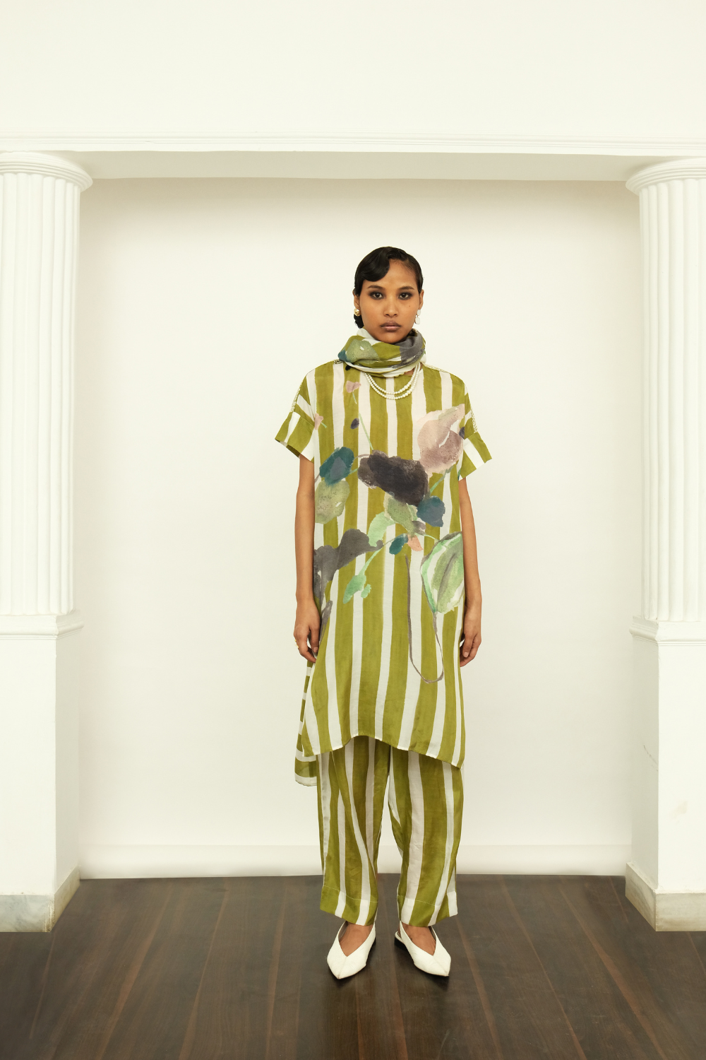 Olivia Stripe Kaftan Kurta