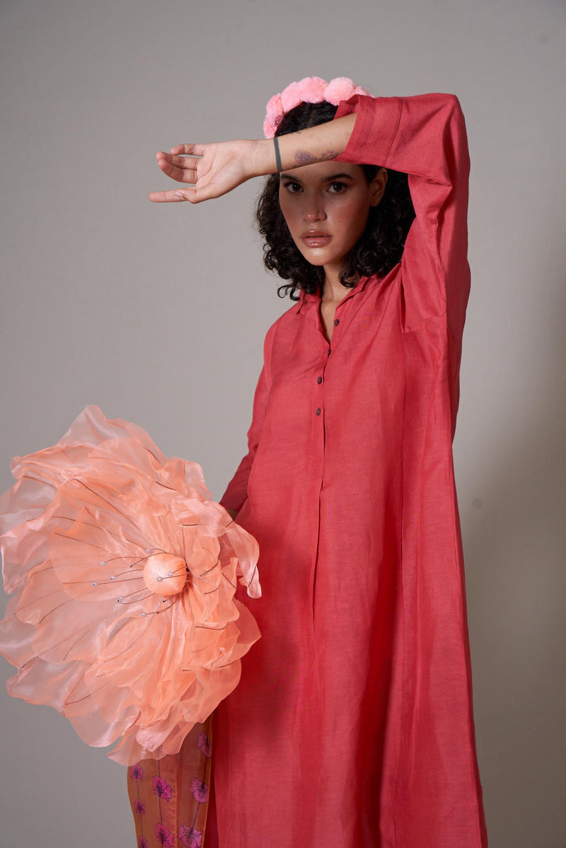 Hasu linen kurta set by Priti Prashant for women Worldwide
