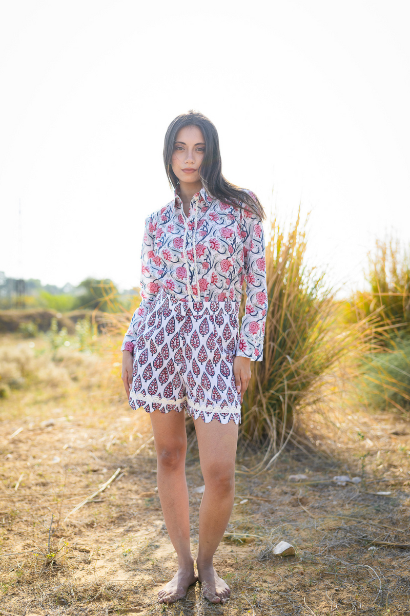 Sangria cotton by Marche in ivory color for women Worldwide