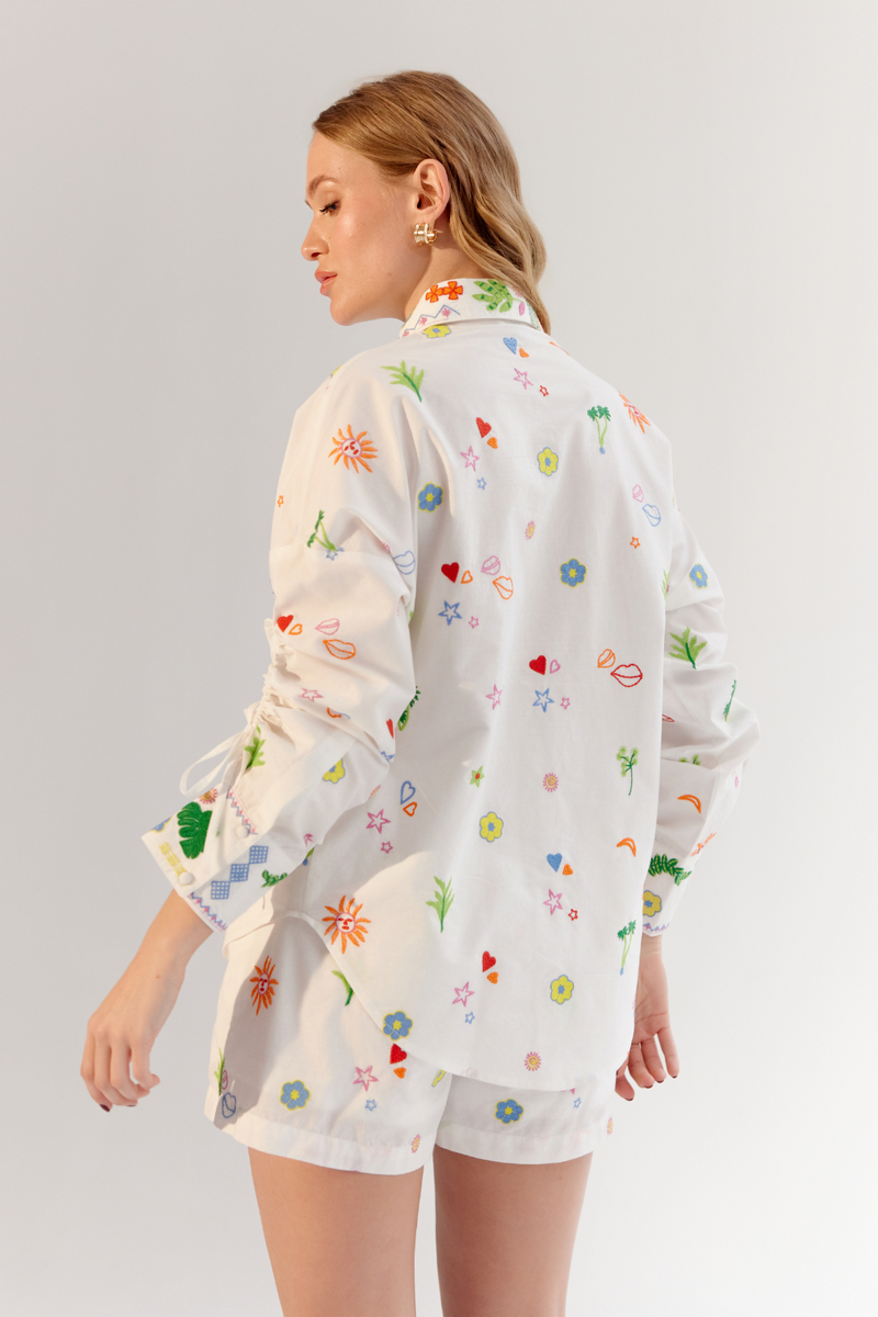 Thais Shirt - White poplin by NOIB for women Worldwide