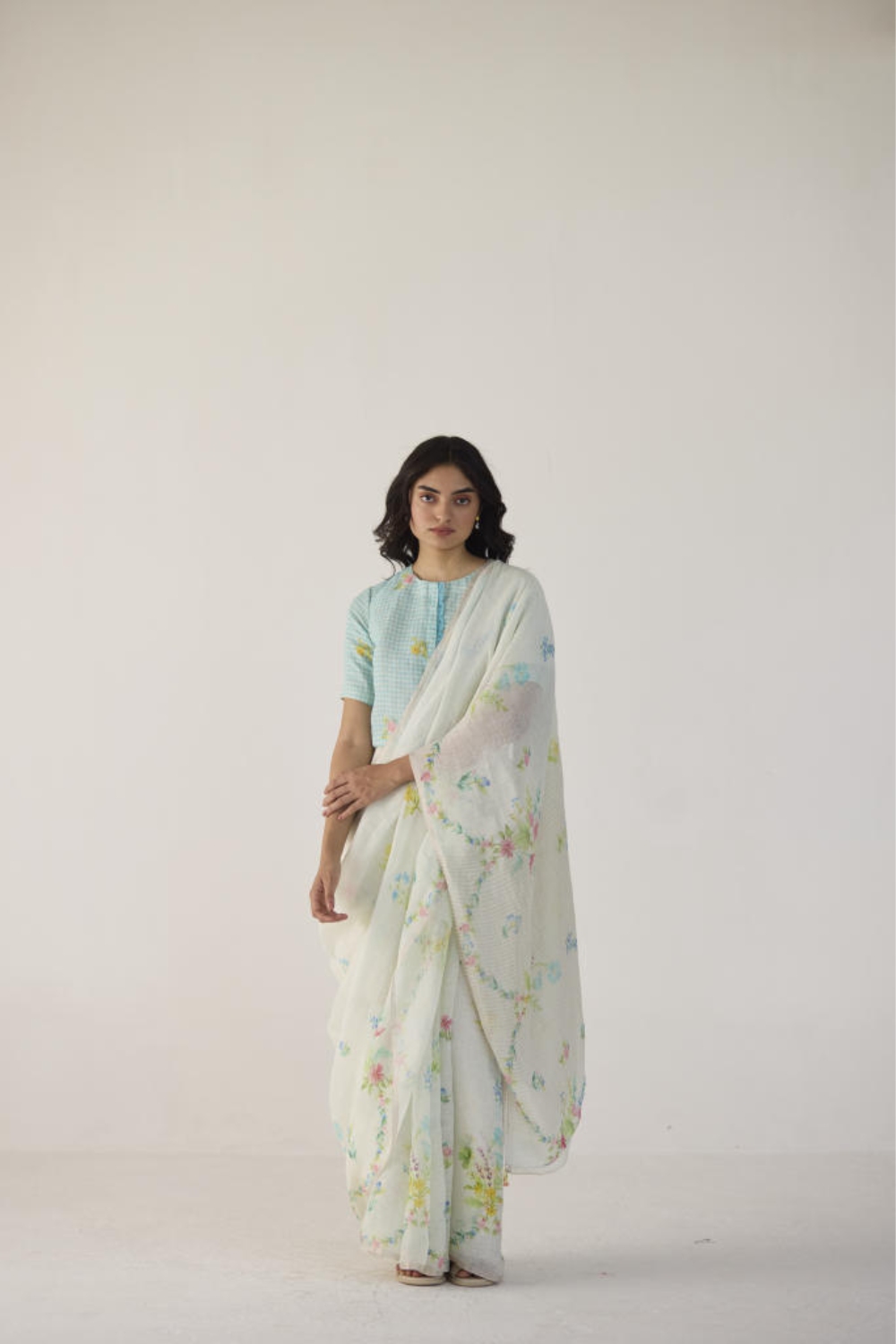 River Bank Linen Sari