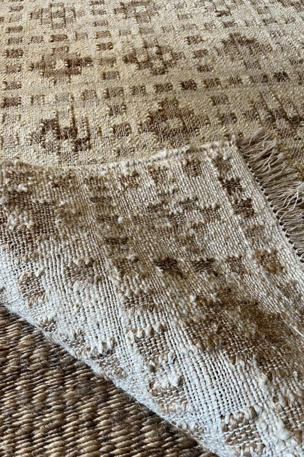 Pintuck Natural Rug