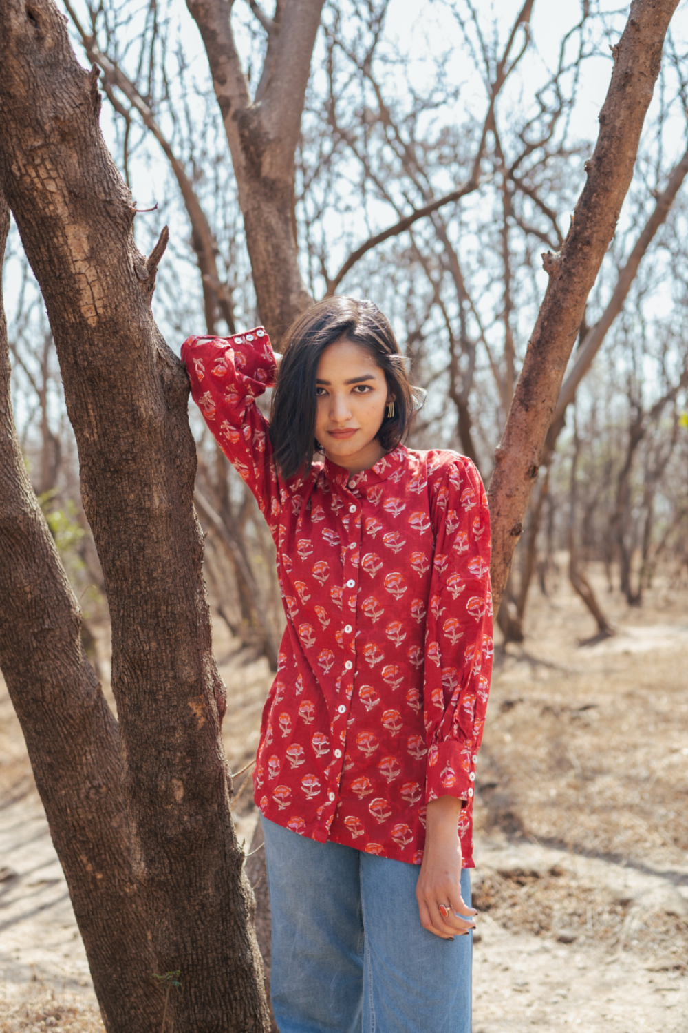 Jaipur Shirt - Handblock Printed Cotton Shirt