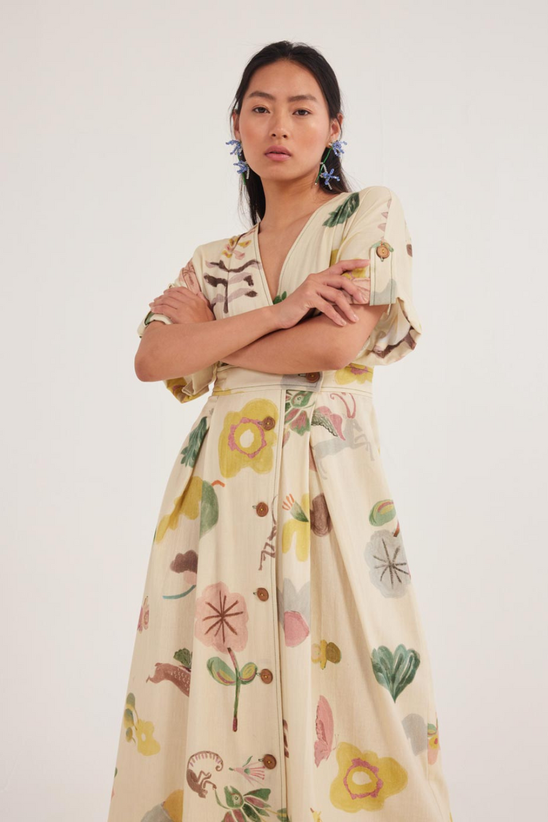Noa Wrap Dress cotton by JodiLife for women Worldwide