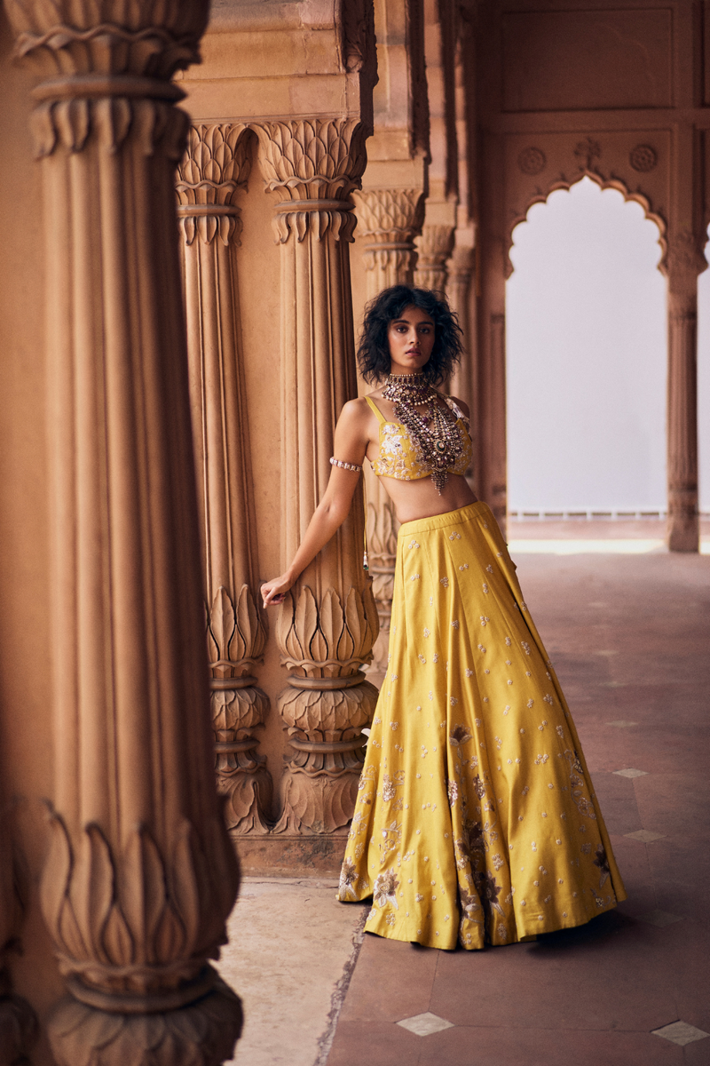 PH-2467 
Lehenga 
Blouse 
Dupatta Set by Paulmi & Harsh for women Worldwide
