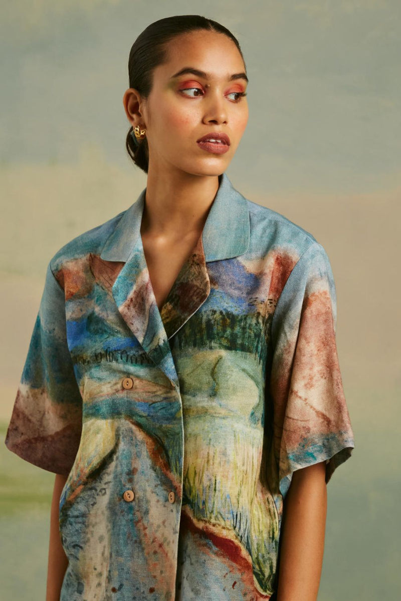 60's Shirt - Valley cotton Top & Tunics by CORD for women Worldwide