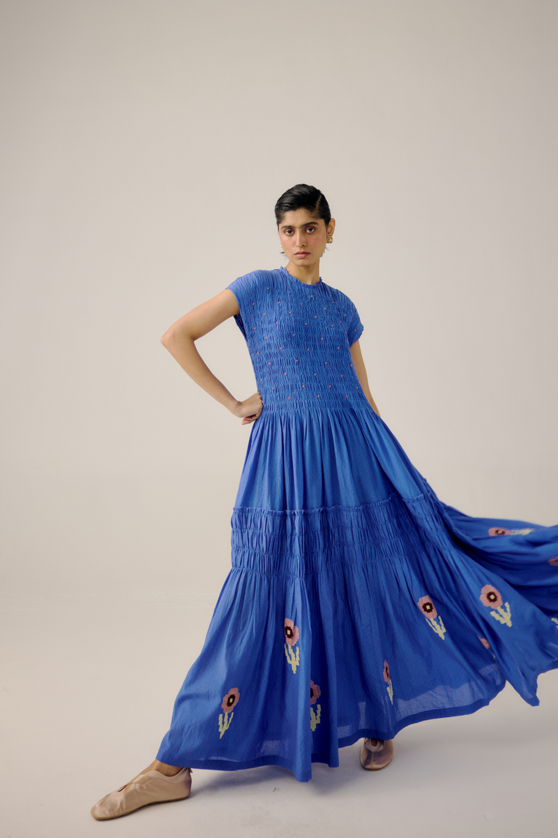 July Dress - Electric Blue by CORD in blue for women Worldwide