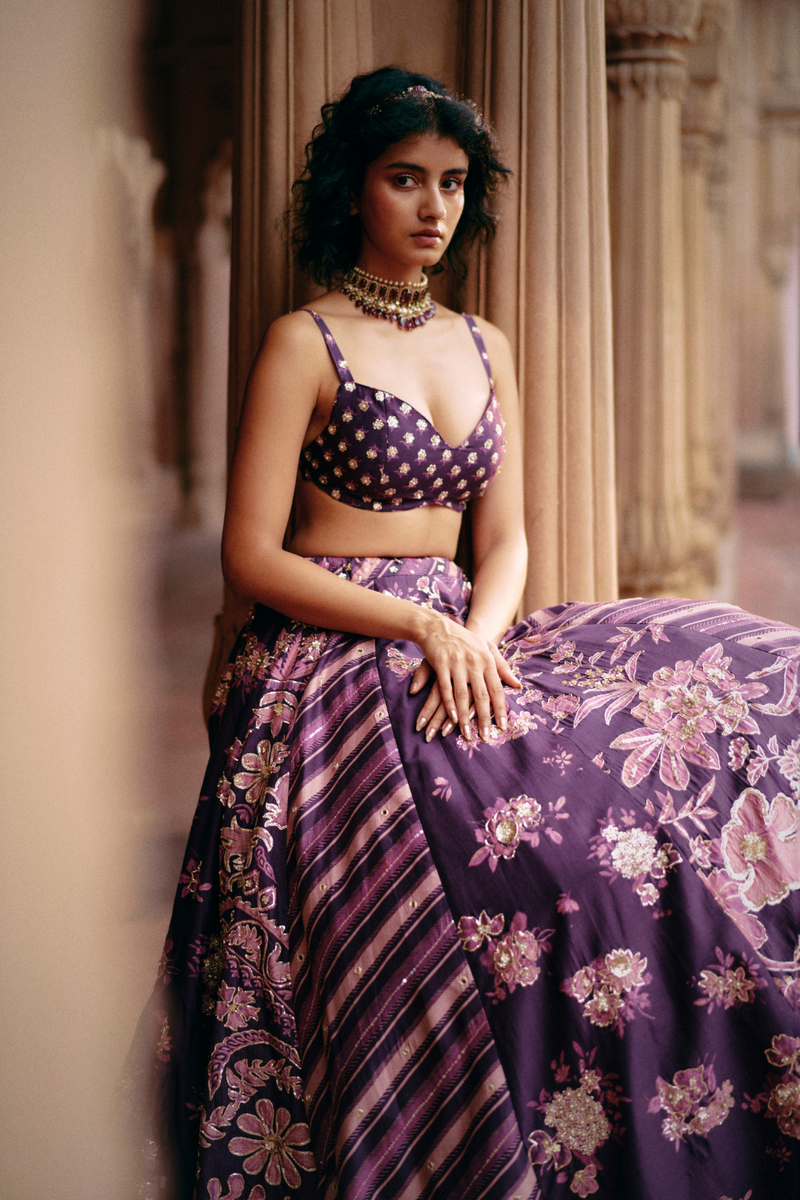 PH-2488 
Lehenga 
Blouse 
Dupatta Set by Paulmi & Harsh for women Worldwide