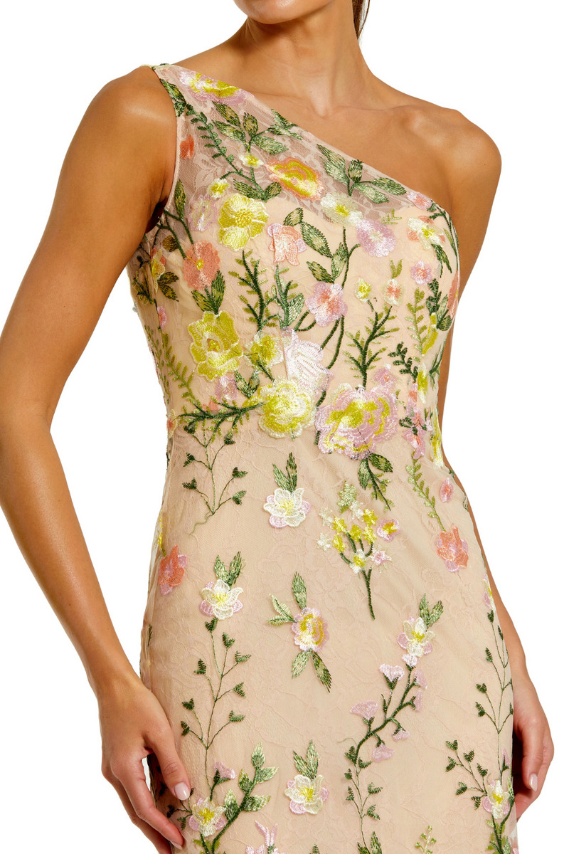 68606-Floral Embroidered Gown-Yellow Multi mul by Mac Duggal in yellow color for women Worldwide