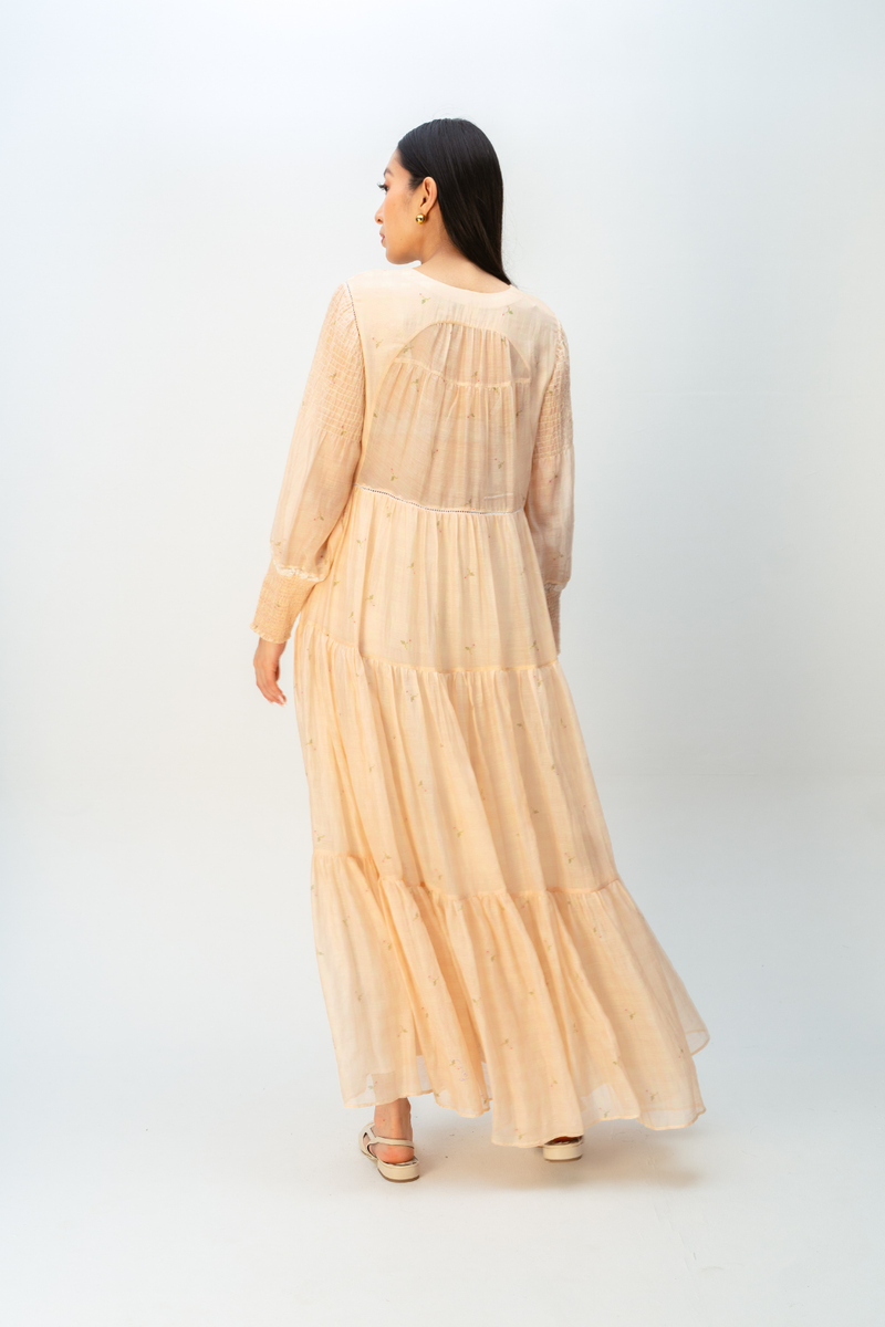 CHERRY CHECKS DRESS mul dress by Ode to Odd in blush pink for women Worldwide