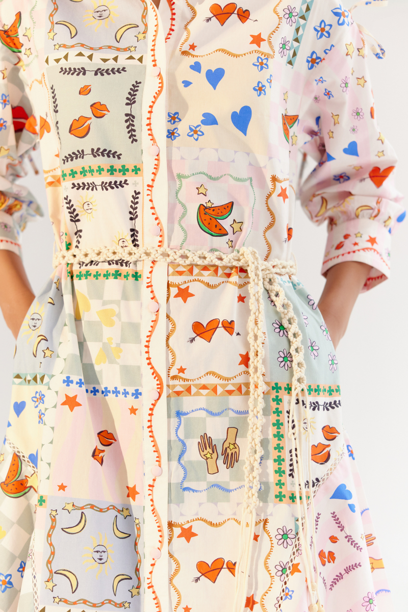 Alba Maxi - Boardgame poplin by NOIB for women Worldwide