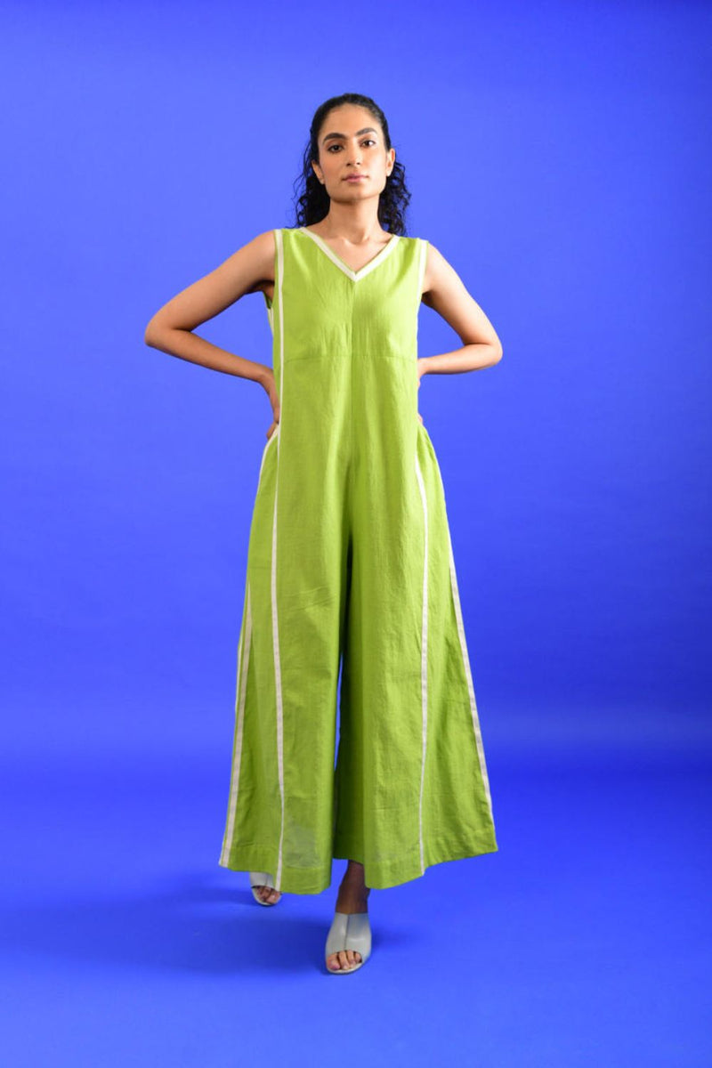 SCREAM GREEN JUMPSUIT Jumpsuits by Rias for women Worldwide