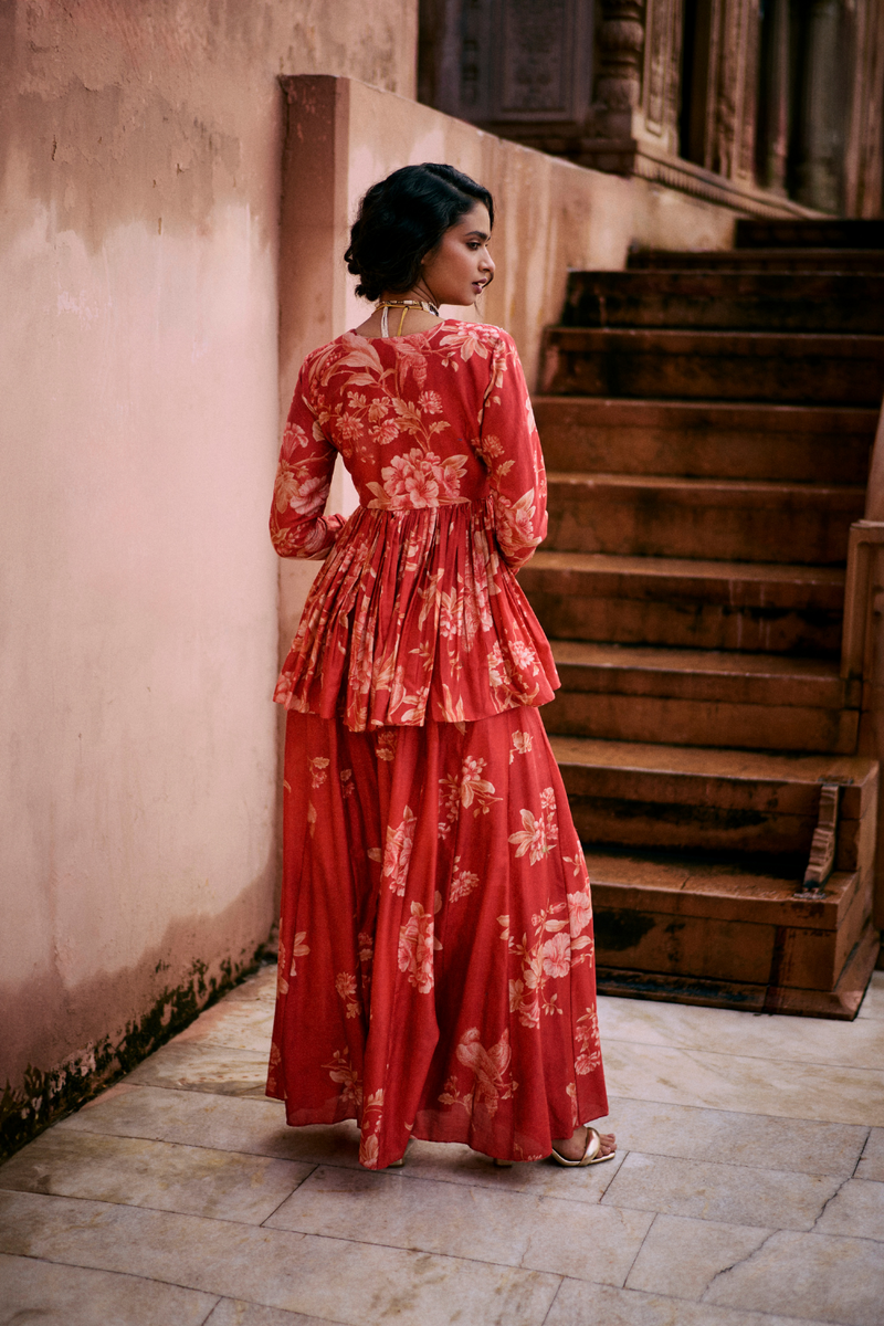 PH-2481 
Peplum 
Plazzoo Set by Paulmi & Harsh for women Worldwide