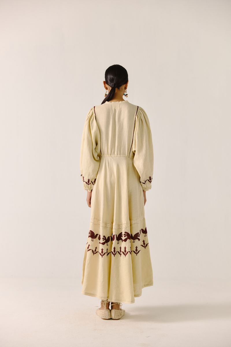 Emma Dress - Ivory by CORD in ivory for women Worldwide