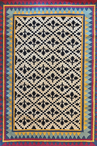 Bandhini Tribal border Rug