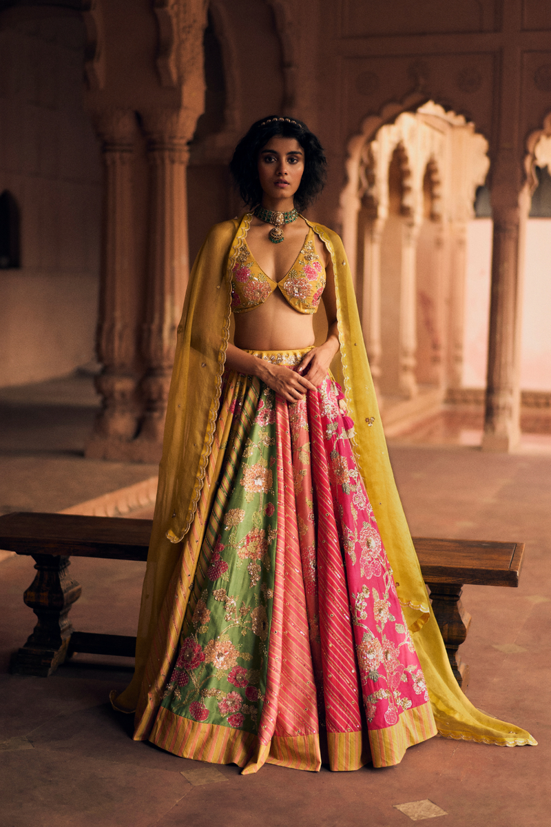 PH-2463 
Lehenga 
Blouse 
Dupatta Set by Paulmi & Harsh for women Worldwide