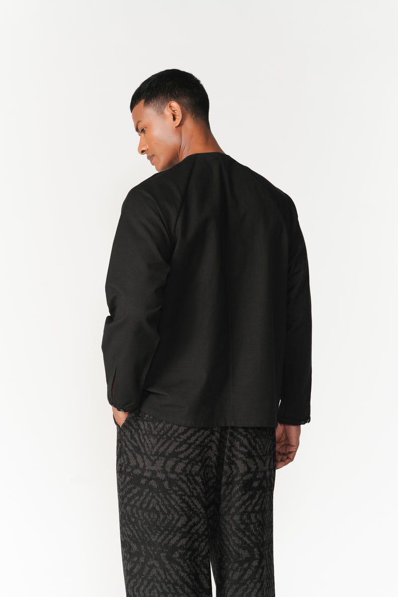 Raglan Shirt top/shirt by Turn Black in black for men Worldwide