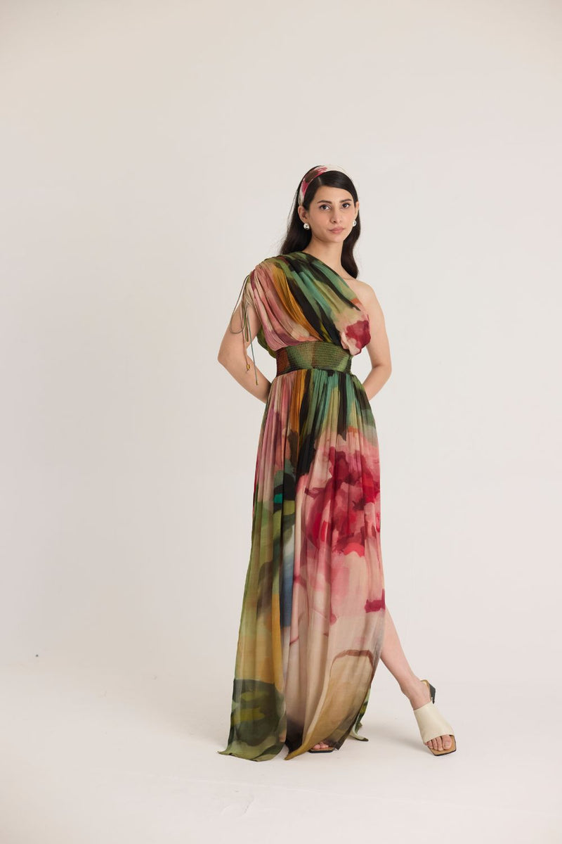 TILLY ONE SHOULDER DRESS mul by Yam in multi color for women Worldwide