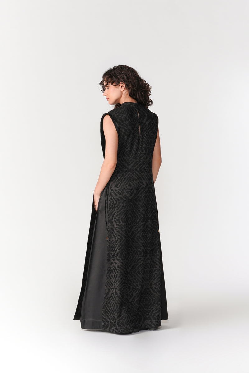 Layered Chenille Dress dress by Turn Black in black for women Worldwide