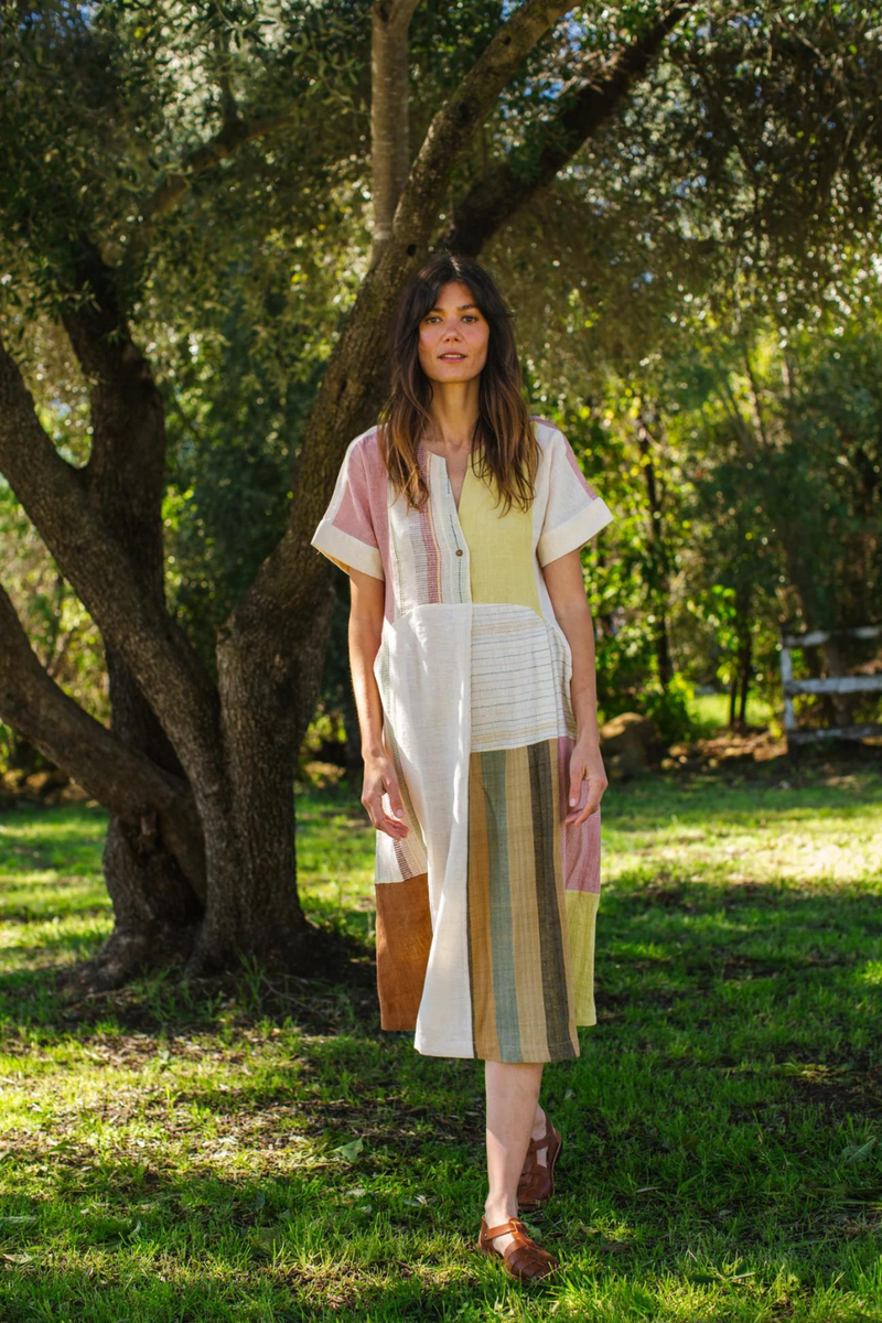 Weekend Dress — Organic 100% cotton by World of Crow in multi color for women Worldwide