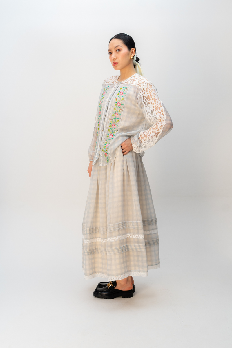 CLOUDBOUND SKIRT mul skirt by Ode to Odd in blue for women Worldwide