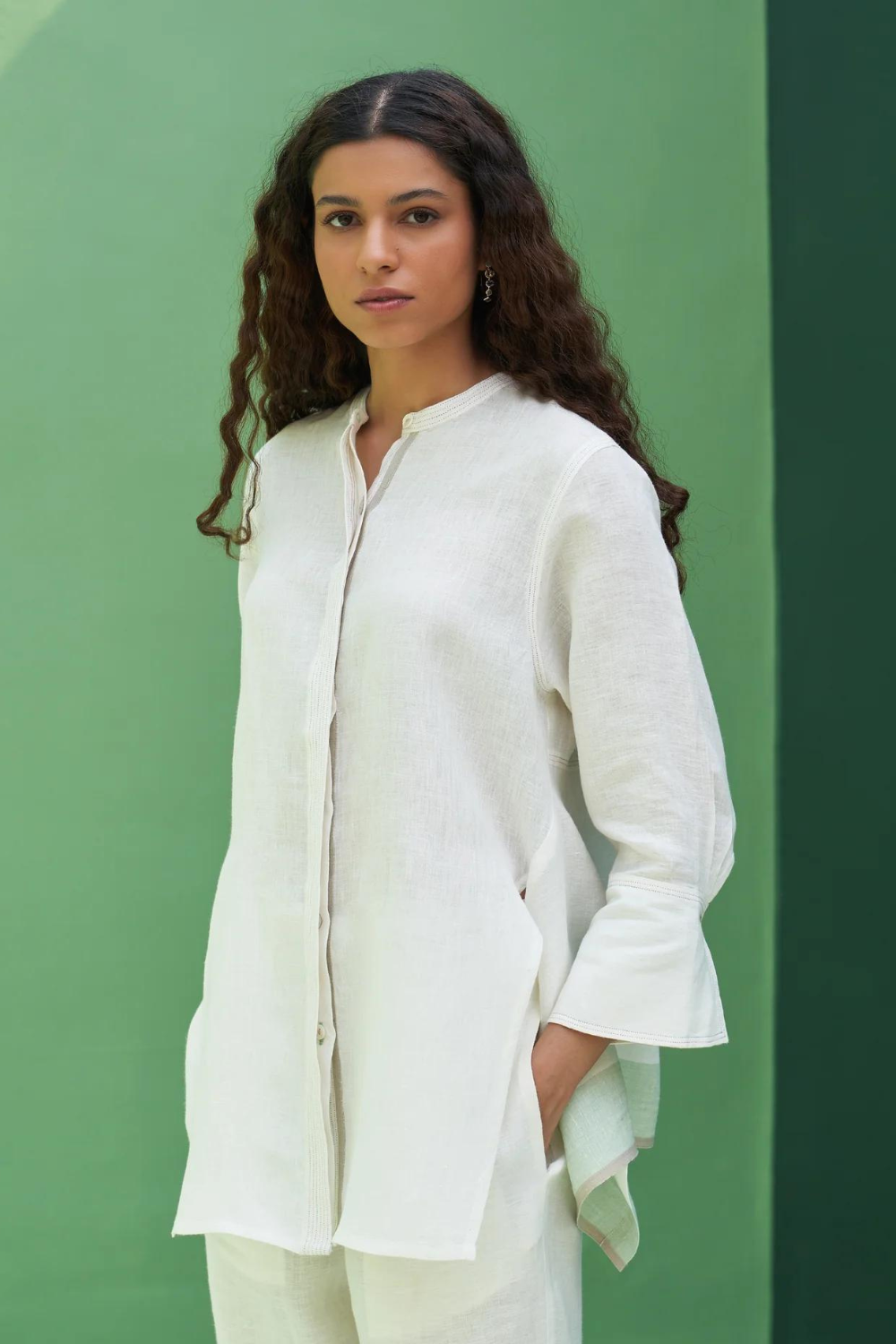 Yoshi Border Linen Co-ord Set
- Ivory