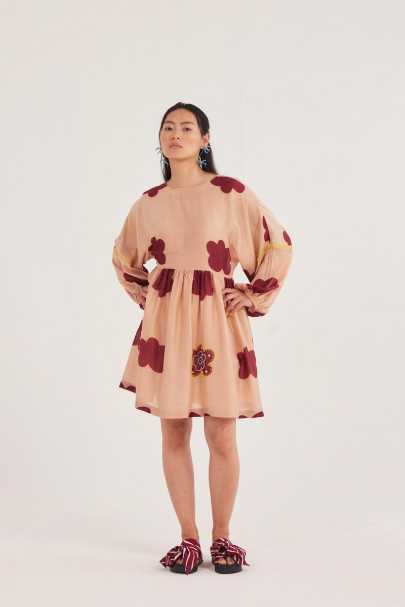 Nama Short Dress chanderi by JodiLife for women Worldwide
